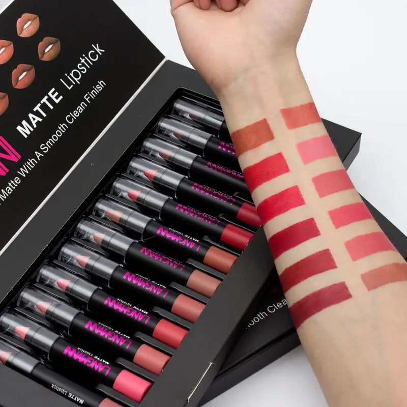 12 Matte Velvet Lipstick Set