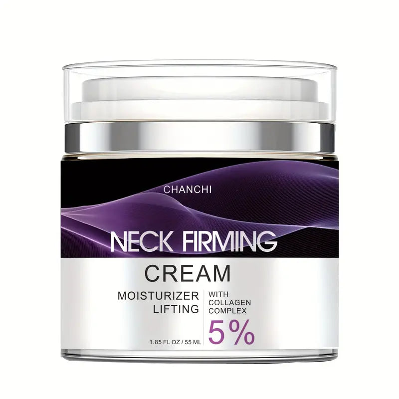 1.85 Fl.Oz Neck Firming Cream with Retinol, Collagen, and Hyaluronic Acid - Double Chin Reducer and Skin Tightening Lifting Hydrating Moisturizer for Women and Men