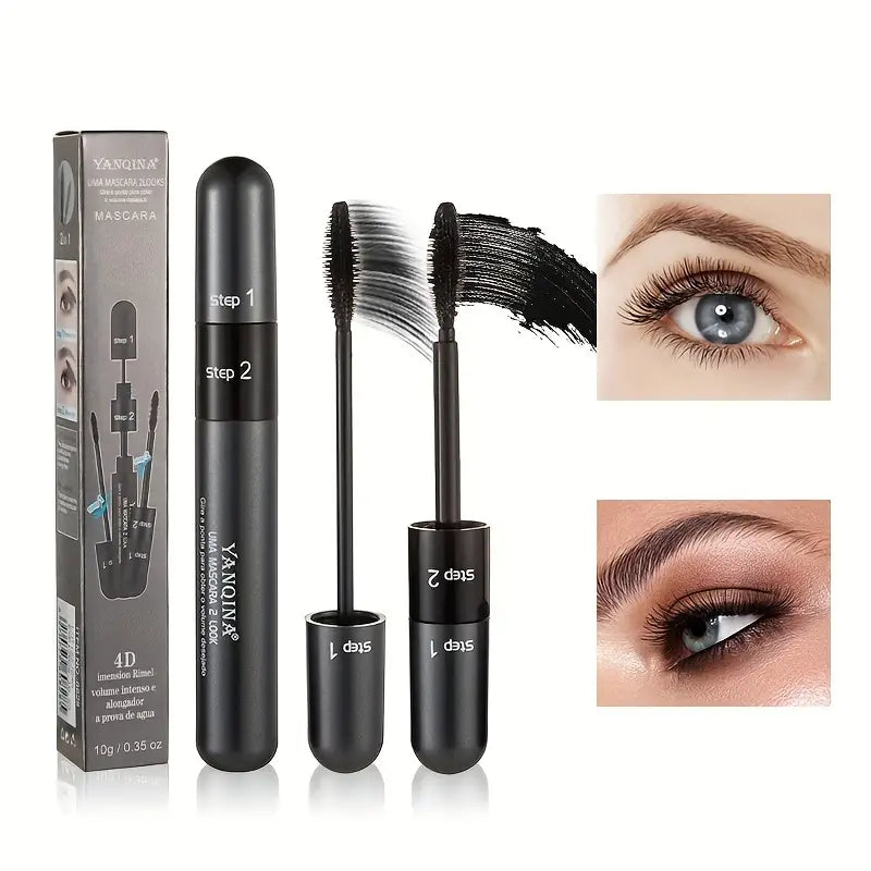 1 piece 2 in 1 3D Eyelash Mascara with Curling Extension - Enhance Your Eye Lashes and Beautify Your Look
