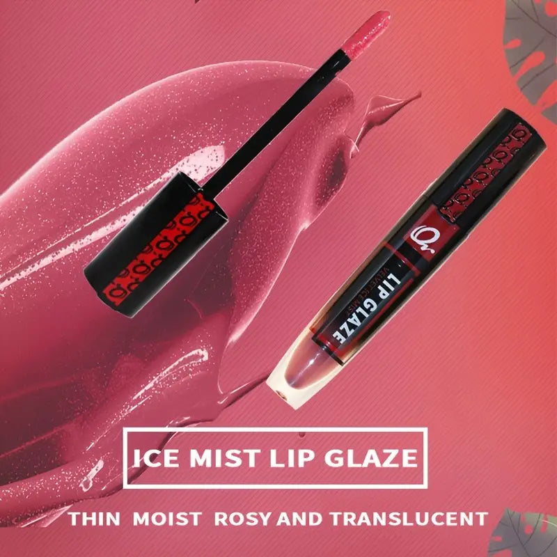 +Q Brand Velvet Ice Mist Lip Glaze Lightweight Waterproof Moisturizing Moisturizing