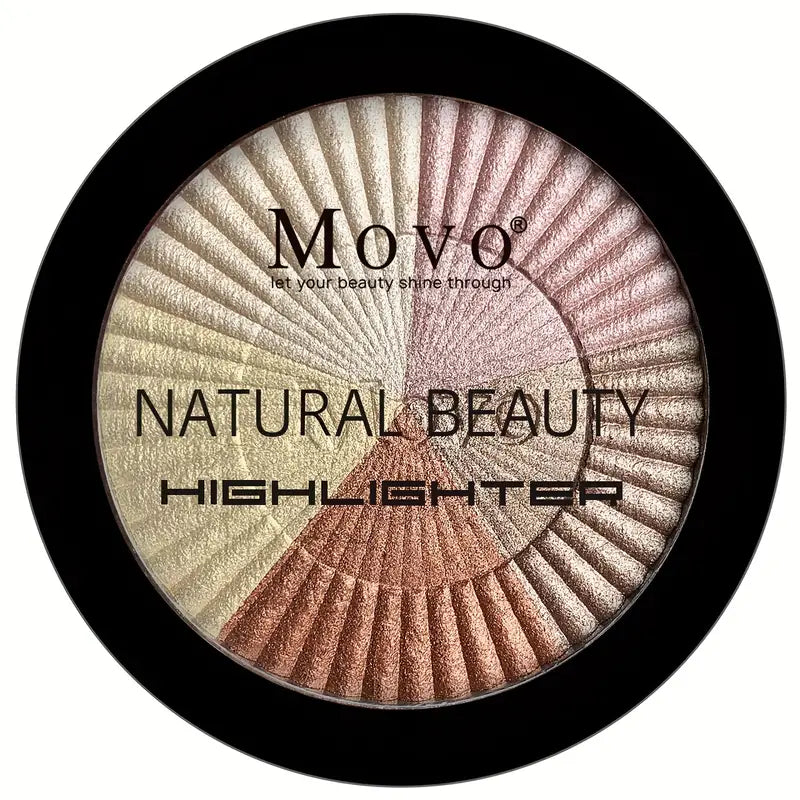 Highlighter Powder Makeup Palette , 5 Colors Shimmer Glitter Powder, High Pigment Face Brightening Powder , Festival Gift For Girls And Women