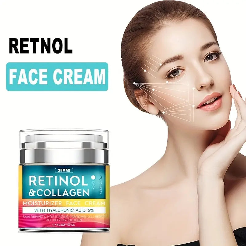 Rejuvenate Your Skin with Retinol Cream & Hyaluronic Acid Moisturizer - Reduce the Look of Aging & Smooth Wrinkles Instantly!