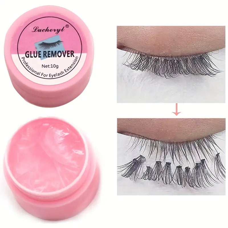 Professional Eyelash Extension Remover Glue - Quick and Painless Removal for Grafting Extensions - No Irritation - 10g Individual Pack