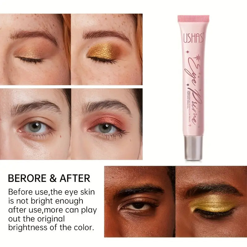 Long Lasting Eye Primer Eyeshadow Base Cream Makeup Waterproof Concealer Natural Styling Durable Eye Base Cream ( Brown Color Tone )