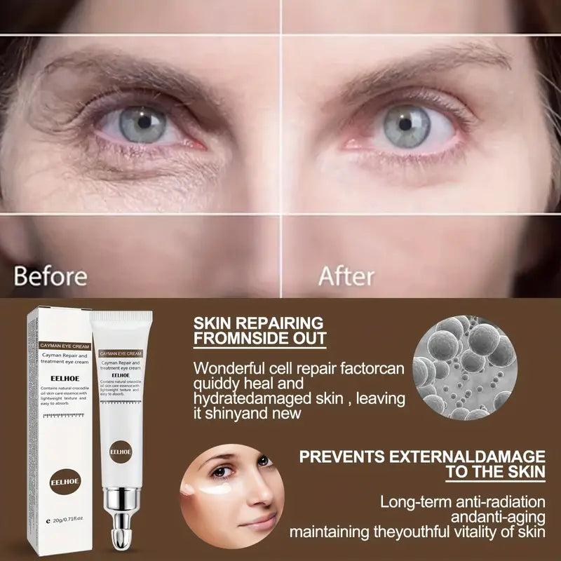 1 Pc Smooth Wrinkles Eye Cream, Fades Fine Lines, Reduce The Look Of Dark Circles Eye Serum, Tighten Eye Bags Puffiness Improves Elasticity Eye Care Cream