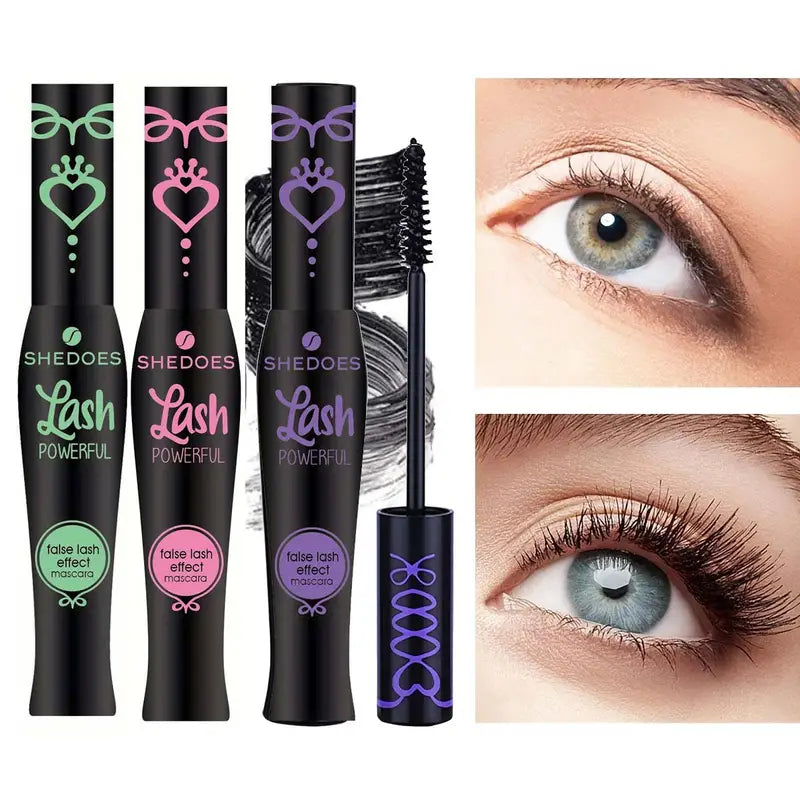 3-Pack Volumizing & Lengthening Waterproof Mascara for Thicker, Longer Eyelashes